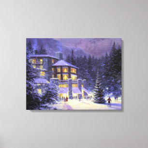 Holiday Christmas Painting Canvas Print