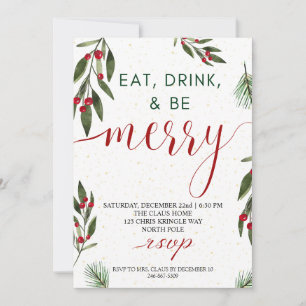 Holiday Christmas Party Card 