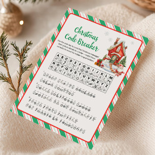Holiday Christmas Party Code Breaker Game 