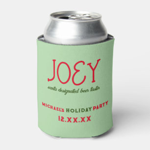Holiday Christmas Party Ideas   Personalised Beer Can Cooler