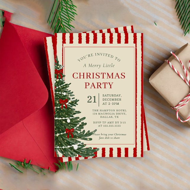 Holiday Christmas Party Invitation invitation (Creator Uploaded)