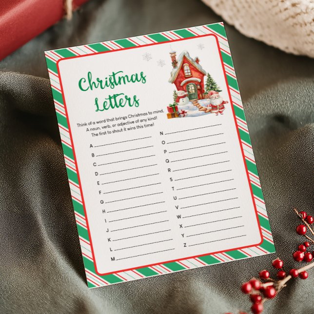 Holiday Christmas Party Letters Game (Christmas Party Games)