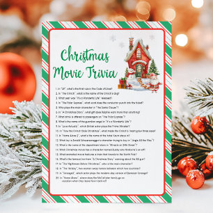 Holiday Christmas Party Movie Trivia Game