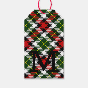Holiday Christmas Plaid Family Gift Wrap Tags