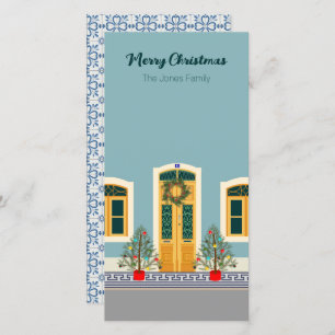 Holiday Christmas Portuguese festive House card