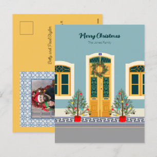 Holiday Christmas Portuguese festive House card