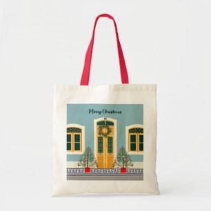 Holiday Christmas Portuguese festive House Tote Bag