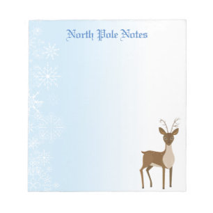 Holiday Christmas Reindeer Notepads