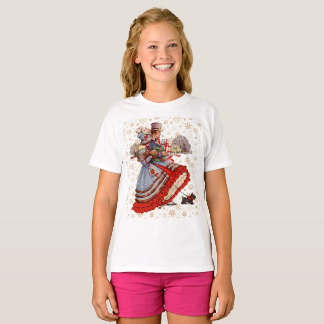 Holiday Christmas Shopping T-Shirt (Front Full)