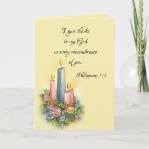 Holiday Christmas Thank You Scripture