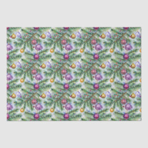 Holiday Christmas Tree Ornaments Tissue Paper