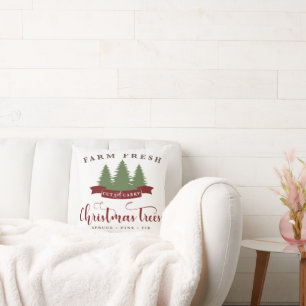 Holiday Christmas Trees Festive Home Decor Cushion