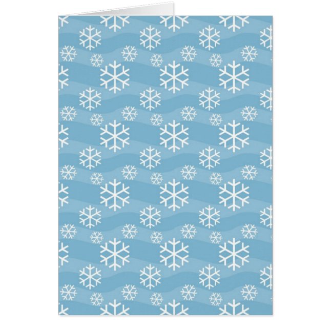 Holiday Christmas White Snowflakes  Pattern (Front)