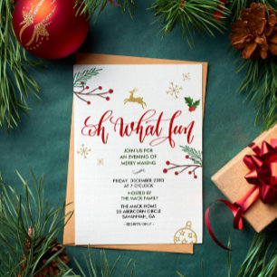 Holiday Christmas Winter Party Invitation
