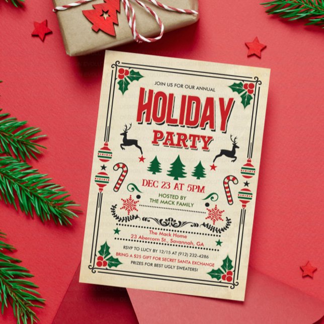 Holiday Christmas Winter Party Invitation (Creator Uploaded)