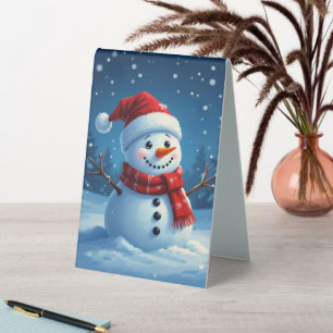 Holiday Christmas Winter Scene Plastic
