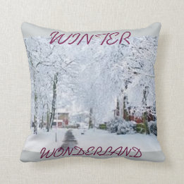 HOLIDAY CHRISTMAS WINTER WONDERLAND THROW PILLOW