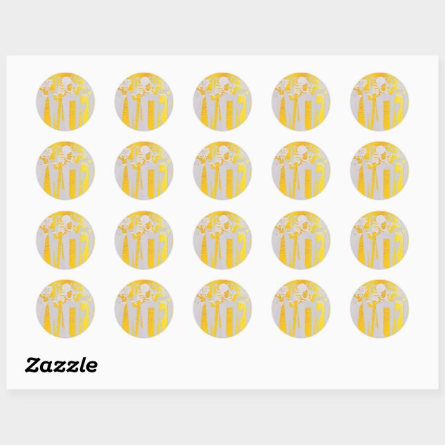 HOLIDAY CLASSIC ROUND STICKER (Sheet)