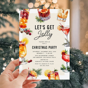Holiday Cocktail Christmas Party Invitation