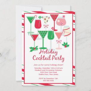 Holiday Cocktail Christmas Party Invitation