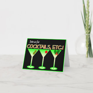 Holiday cocktail party invitation