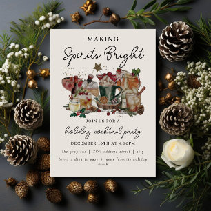 Holiday Cocktail Party invitation   Making Spirits