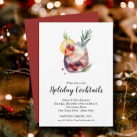 Holiday Cocktails Festive Christmas Party