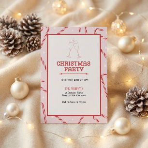 Holiday Cocktails Festive Drinks Christmas Party Invitation