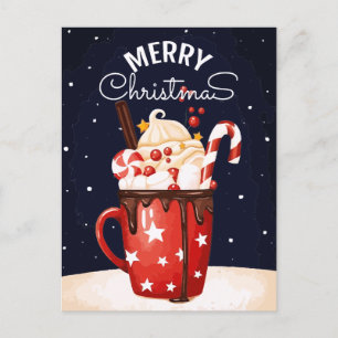 Holiday Cocoa Christmas Chocolate Postcard