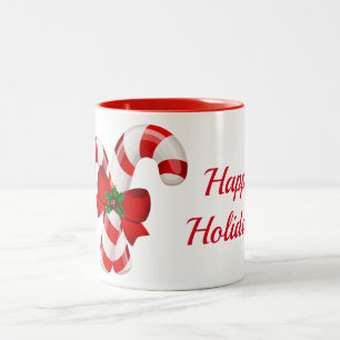 Holiday Coffee Mug Candy Canes