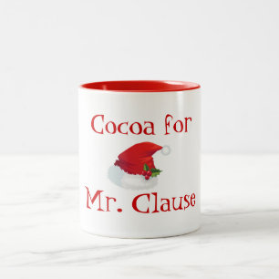 Holiday Coffee Mug-Cocoa For Mr. Clause Two-Tone Coffee Mug