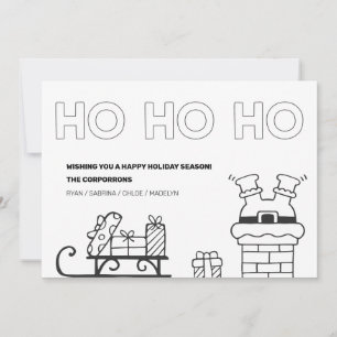Holiday Colouring Christmas Photo Cards