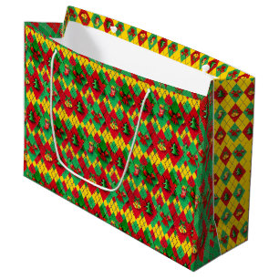 Holiday Colours Christmas  Large Gift Bag