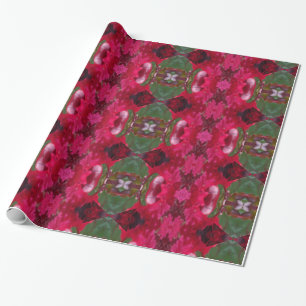Holiday Colours Kaleidoscope Wrapping Paper