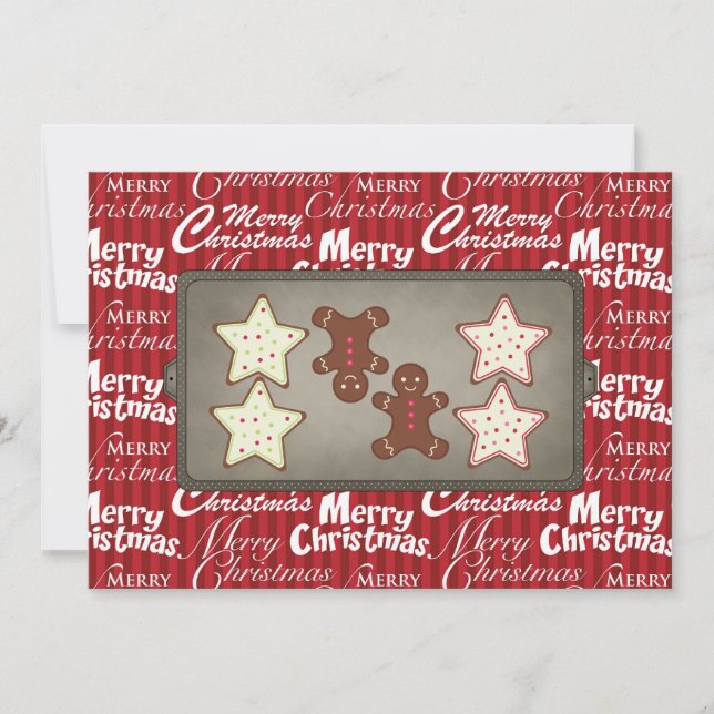 Holiday Cookie Baking Party Invitations (Front)