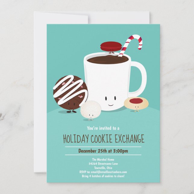 Holiday Cookie Exchange Invitation (Front)