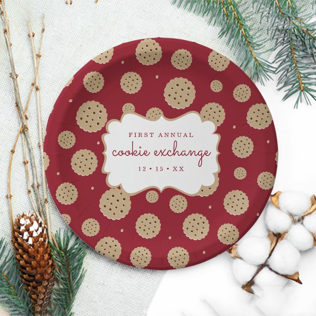 Holiday Cookie Exchange Paper Plate (Creator Uploaded)