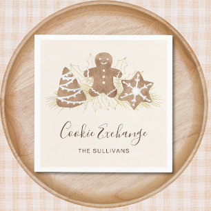 Holiday Cookie Exchange Party Napkin