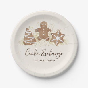 Holiday Cookie Exchange Party Paper Plate