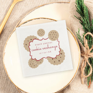 Holiday Cookie Exchange Personalised Napkin