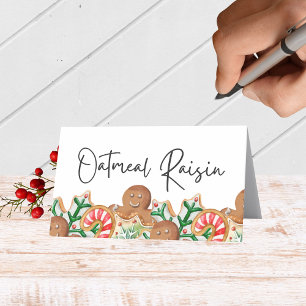 Holiday Cookie Folding Food, Drink or Place Cards