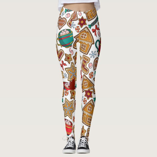 Holiday Cookie Leggings (Front)
