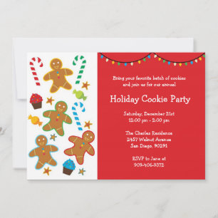 Holiday Cookie Party Invitation