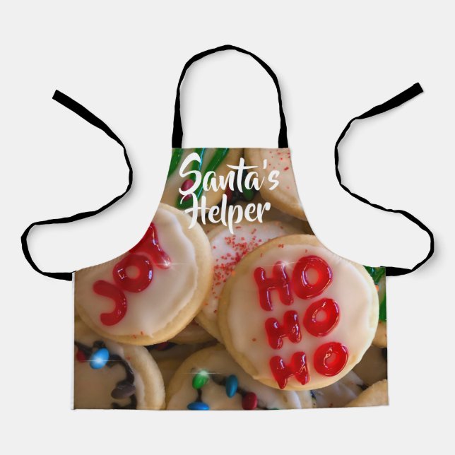 Holiday cookies, Santa’s Helper Apron (Front)