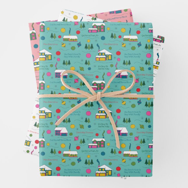 Holiday Coping Skills Wrapping Paper (In situ)