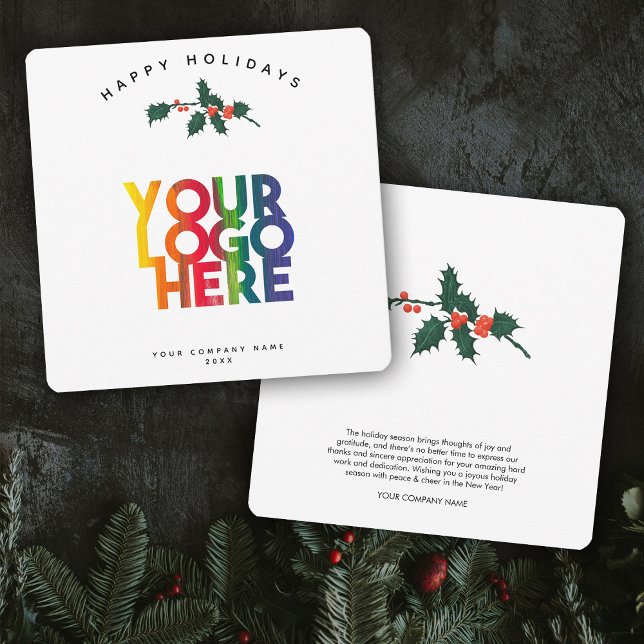 Holiday Corporate Business Logo Christmas Card (Holiday Corporate Business Logo Christmas Card)