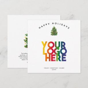 Holiday Corporate Business Logo Christmas Card