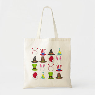 Holiday Costume Hats Christmas Easter Halloween Tote Bag