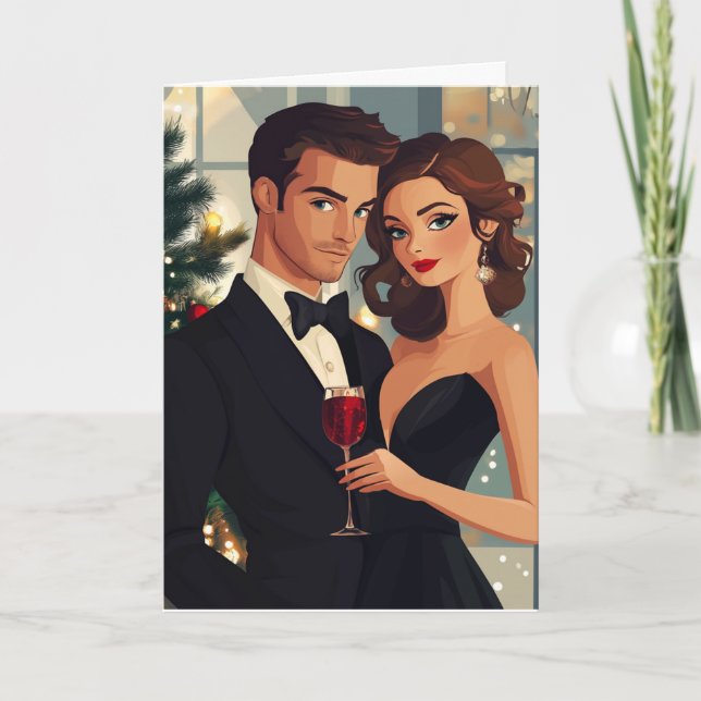 HOLIDAY COUPLE #2 Greeting Card (Front)