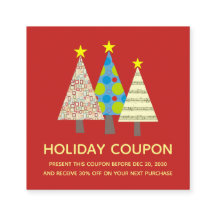 Holiday Coupon Discount Card
